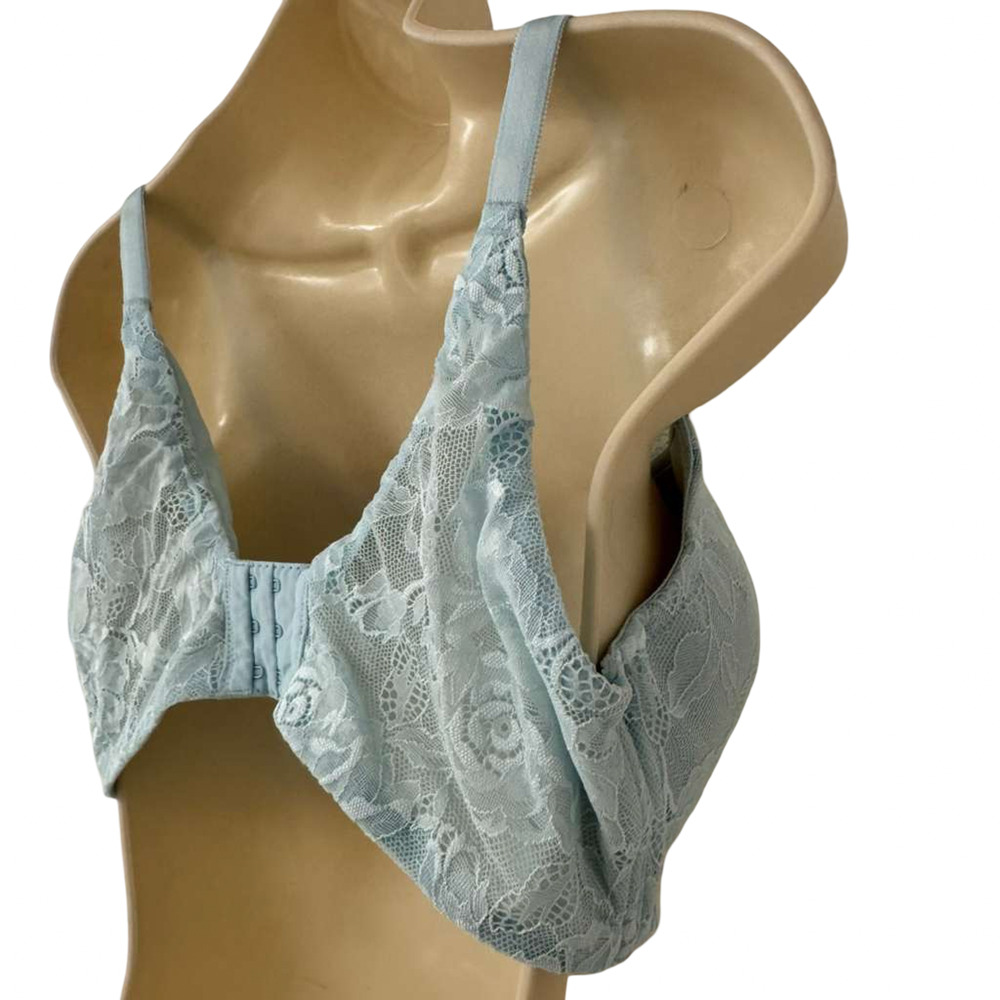 Torrid Lace Blue Underwire Back Close Adjustable Lightly Lined Bra 38 DDD - Picture 4 of 11